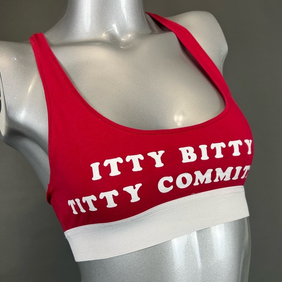 Dolls Kill Other - Itty Bitty Red Sports Bra